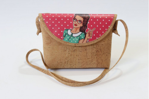 Malinha a tiracolo em cortiça Ref: 861 POP1R