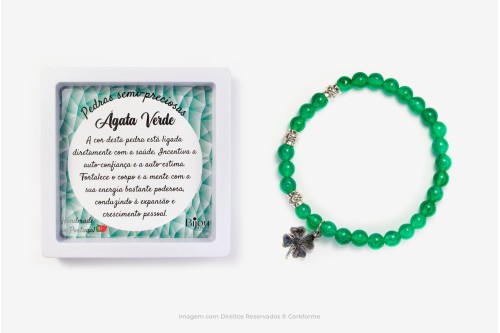 Pulseira com pedras semipreciosas - Ref. 1239
