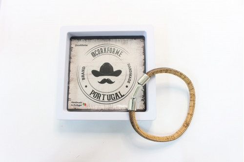 Pulseira em cortiça com caixa - Ref. 1242