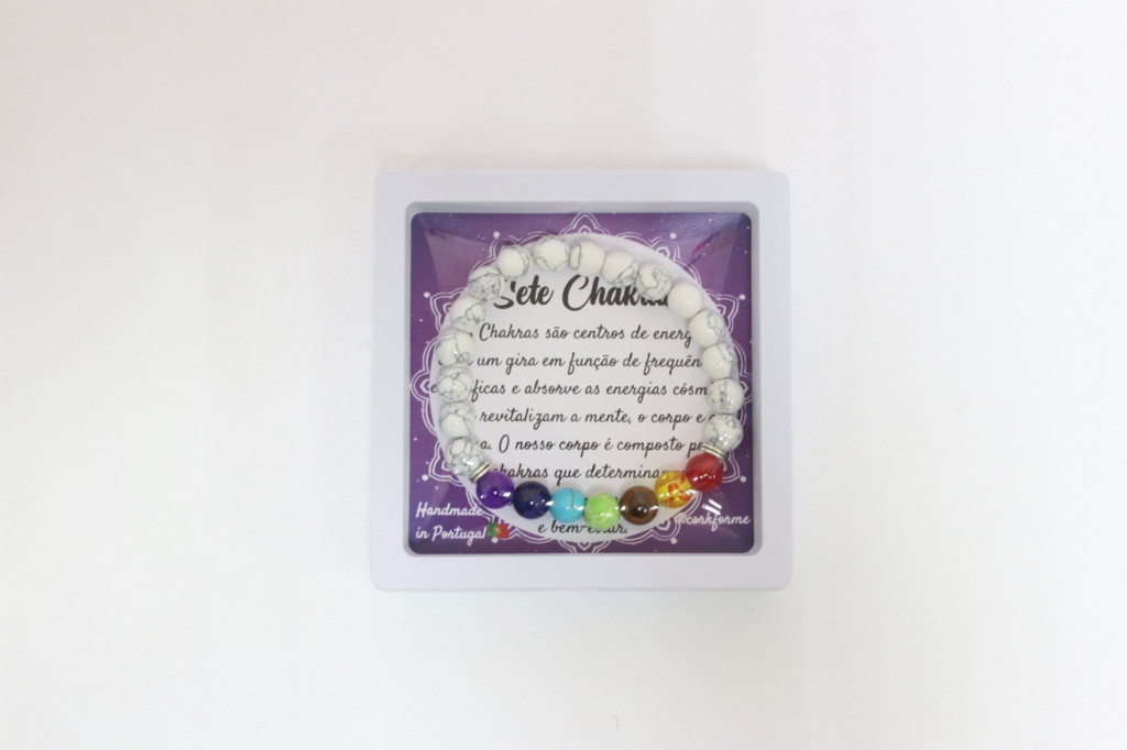 7 Chakras bracelet with box - Ref. 1244