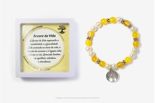 Pulseira do amuleto da sorte com caixa - Ref. 1245