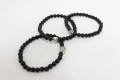 Bracelet for men, with semi-precious stones (Onyx) - Ref. 1247