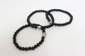 Pulseira para homem, com pedras semipreciosas (Ónix) - Ref. 1247