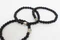 Bracelet for men, with semi-precious stones (Onyx) - Ref. 1247