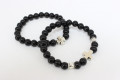 Bracelet for men, with semi-precious stones (Onyx) - Ref. 1249