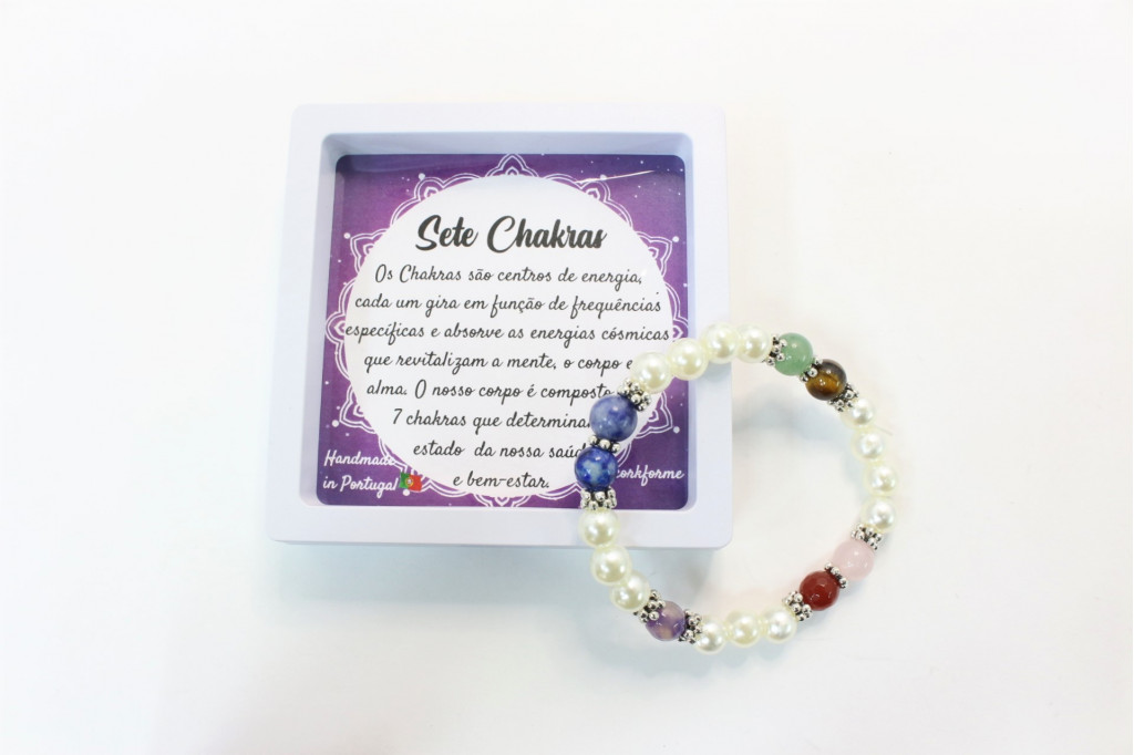 7 Chakras bracelet with box - Ref. 1250