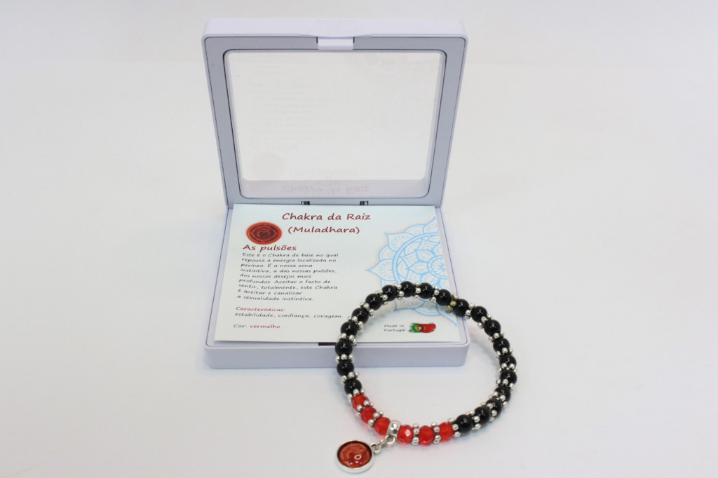 Pulseira do chakra com caixa - Ref.  A 1238 C