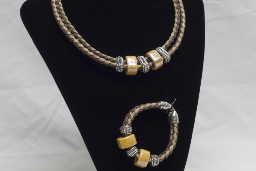 Cork Braid Necklace Ref: 929 L