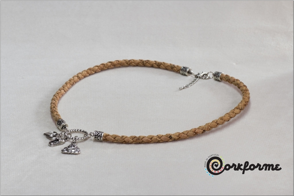 Cork Braid Necklace Ref:1011 E