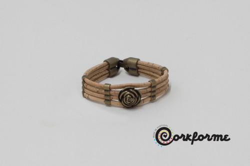 Pulseira de Cortiça Ref: 906 CM Bronze Pulseira de Cortiça Ref: 906 CM Bronze