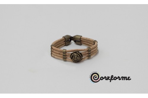 Pulseira de Cortiça Ref: 906 CM Bronze Pulseira de Cortiça Ref: 906 CM Bronze