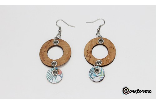 Brincos de Cortiça Ref: C1185 G