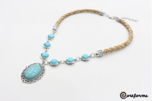 Cork Braid Necklace Ref: 1110 A