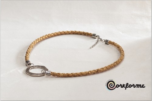 Cork Braid Necklace Ref: 1011 D Cork Braid Necklace Ref: 1011 D