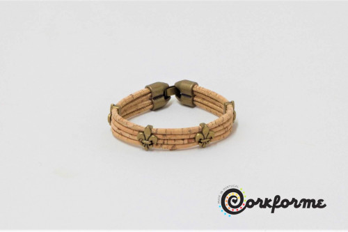 Pulseira de Cortiça Ref: 906 BQ Bronze Pulseira de Cortiça Ref: 906 BQ Bronze