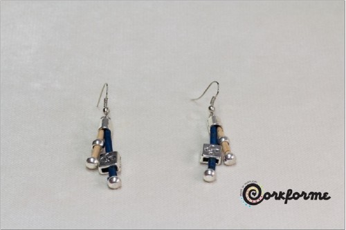 Cork Earrings Ref: 910 Z Cork Earrings Ref: 910 Z
