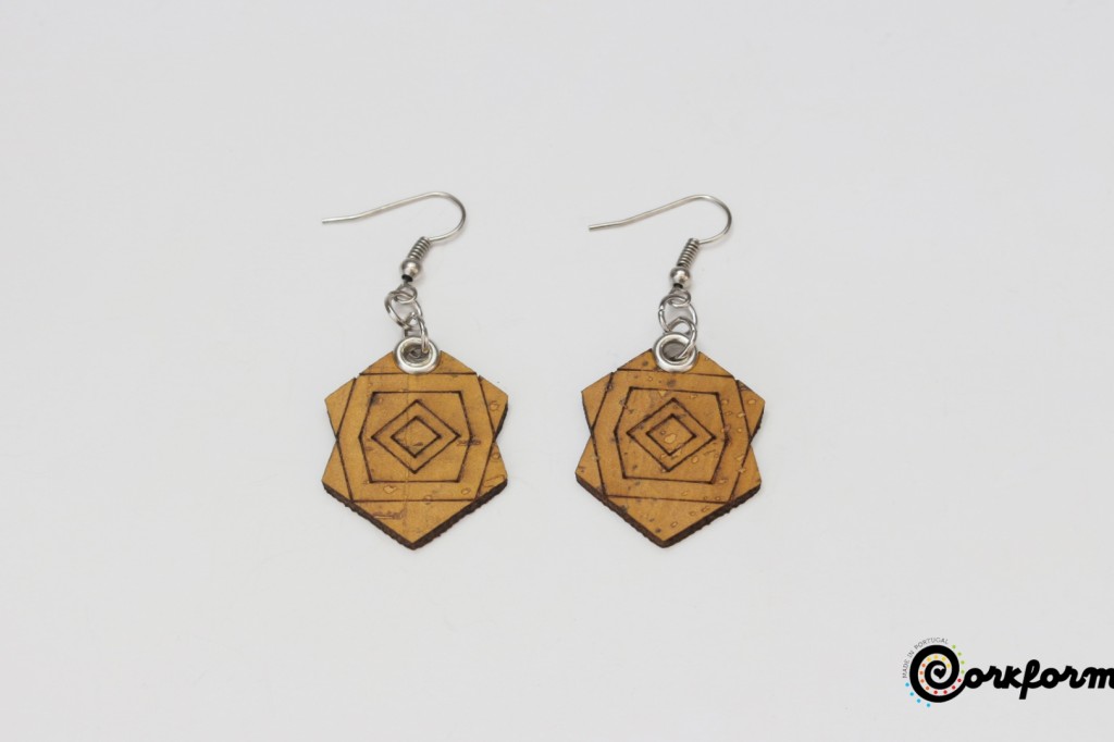 Cork Earrings Ref: C1185 F