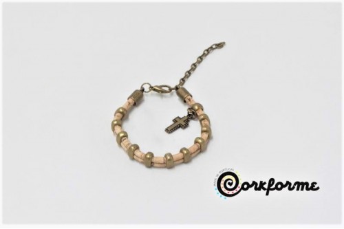 Dezena/Pulseira de Cortiça Ref: 959 Bronze Dezena/Pulseira de Cortiça Ref: 959 Bronze