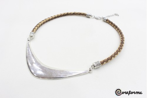 Cork Braid Necklace Ref: 1111 B