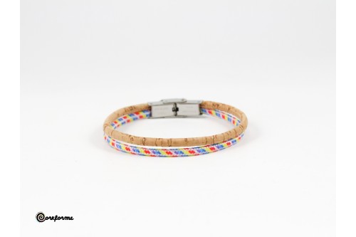 Pulseira de Cortiça #abraçaobem Ref: 1236 Pulseira de Cortiça #abraçaobem Ref: 1236