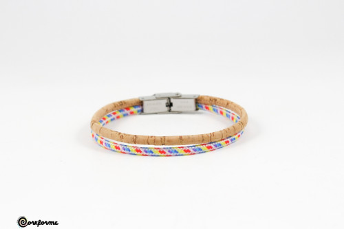 Pulseira de Cortiça #abraçaobem Ref: 1236